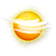 Poco o parzialmente nuvoloso per velature sparse