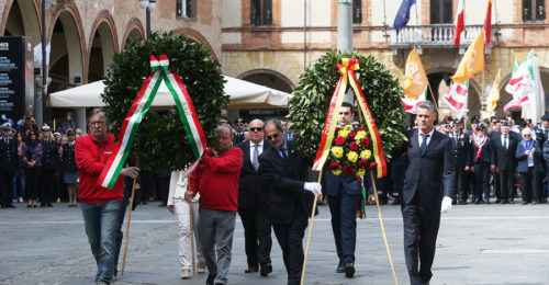 Cerimonia per la Festa della Liberazione a Ravenna (foto Zani)