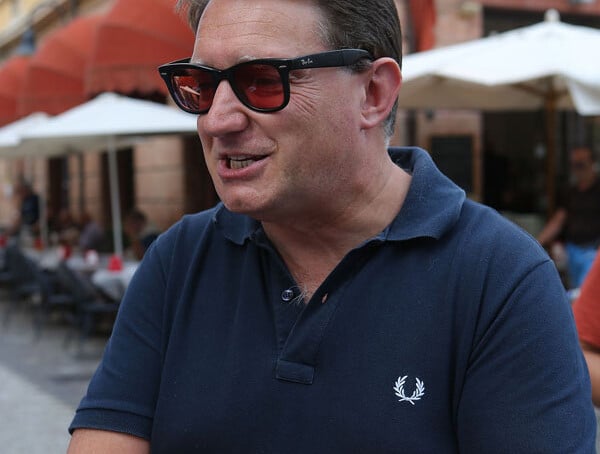RAVENNA 21/08/2014. L' EX SINDACO DI FORLI' ROBERTO BALZANI A RAVENNA PER LA PROPRIA CANDIDATURA ALLE PRIMARIE PER LA PRESIDENZA DELLA REGIONE