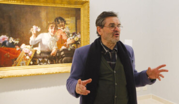 RAVENNA 16/02/2015. MAR, ALLESTIMENTO DELLA MOSTRA 
