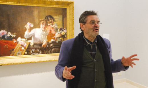 RAVENNA 16/02/2015. MAR, ALLESTIMENTO DELLA MOSTRA 