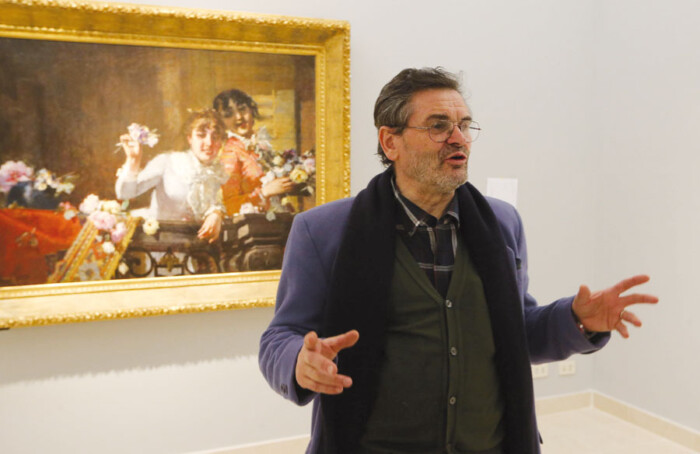 RAVENNA 16/02/2015. MAR, ALLESTIMENTO DELLA MOSTRA 