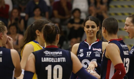 RIMINI 8/05/2017. VOLLEY PALLAVOLO FEMMINILE PLAY OFF B1. OLIMPIA CMC RAVENNA PERUGIA
