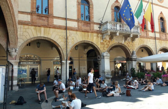 Studenti Tedeschi In Piazza Del Popolo