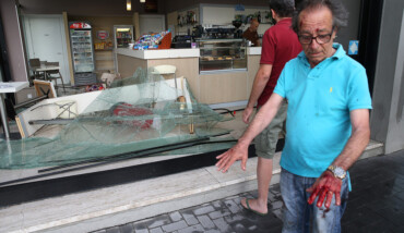 RAVENNA 28/06/17. NUBIFRAGIO, DANNI CAUSATI DA VENTO E PIOGGIA