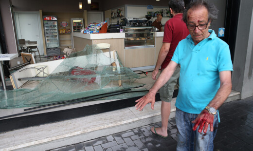 RAVENNA 28/06/17. NUBIFRAGIO, DANNI CAUSATI DA VENTO E PIOGGIA