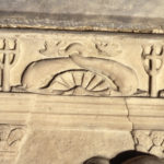 Delfini e conchiglia, Trono di Nettuno, particolare, San Vitale, Ravenna