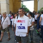 Il corteo contro i vaccini obbligatori in centro a Ravenna