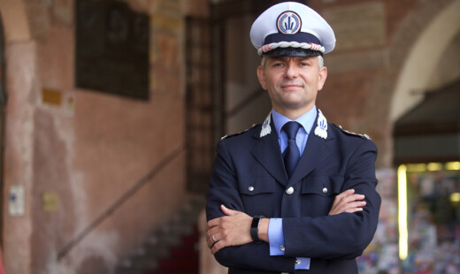 RAVENNA 14/07/17. ANDREA GIACOMINI, NUOVO COMANDANTE POLIZIA MUNICIPALE DI RAVENNA