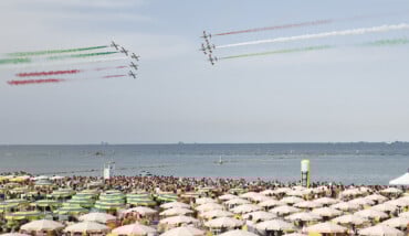 RAVENNA 09/07/17. FRECCE TRICOLORI A PUNTA MARINA