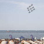 RAVENNA 09/07/17. FRECCE TRICOLORI A PUNTA MARINA