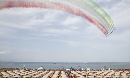 RAVENNA 09/07/17. FRECCE TRICOLORI A PUNTA MARINA