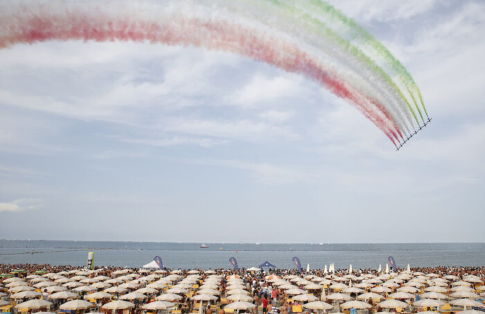 RAVENNA 09/07/17. FRECCE TRICOLORI A PUNTA MARINA
