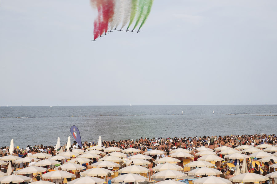 RAVENNA 09/07/17. FRECCE TRICOLORI A PUNTA MARINA