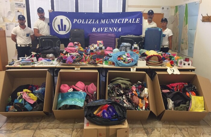 Merce sequestrata dalla Municipale