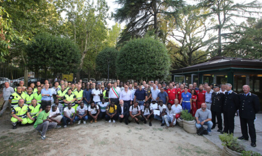 RAVENNA 03/08/17. PREMIAZIONE DELLE ASSOCIAZIONI, ENTI E VOLONTARI INTERVENUTI IN SEGUITO AL FORTUNALE DEL 28 GIUGNO