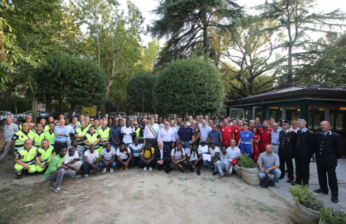 RAVENNA 03/08/17. PREMIAZIONE DELLE ASSOCIAZIONI, ENTI E VOLONTARI INTERVENUTI IN SEGUITO AL FORTUNALE DEL 28 GIUGNO