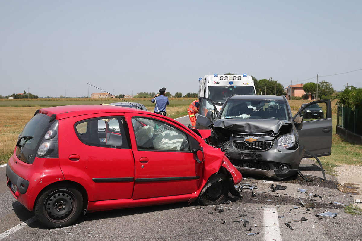 RAVENNA 09/08/17. INCIDENTE VIA DISMANO A OSTERIA