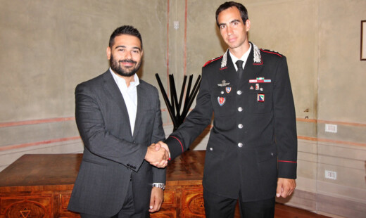 Il Sindaco Davide Ranalli E Il Capitano Giuseppe Talamo, Lugo, 4 Settembre 2017 (1)