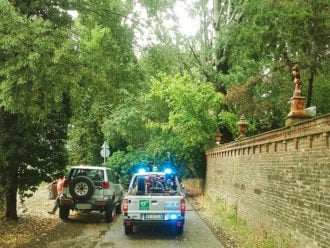 Via Pigno, La Strada Bloccata Dagli Alberi Caduti (2)