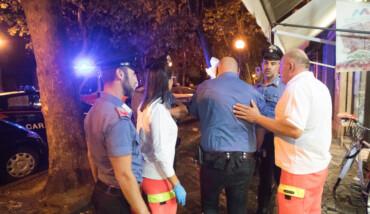 RAVENNA 02/09/2017. CARABINIERE AGGREDITO DA PACHISTANO IN VIALE PALLAVICINI
