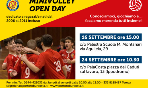 Locandina Open Day Minivolley