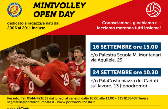 Locandina Open Day Minivolley