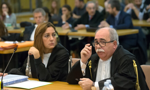 Ravenna 10/10/2017. FEMMINICIDIO GIULIA BALLESTRI. Iniziato Il Processo Che Vede Imputato Matteo Cagnoni Accusato Dell’ Omicidio Della Moflie Giuglia Ballestri.