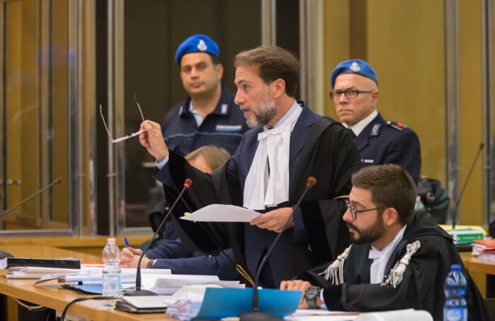 Ravenna 10/10/2017. FEMMINICIDIO GIULIA BALLESTRI. Iniziato Il Processo Che Vede Imputato Matteo Cagnoni Accusato Dell’ Omicidio Della Moflie Giuglia Ballestri.