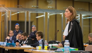 Ravenna 10/10/2017. FEMMINICIDIO GIULIA BALLESTRI. Iniziato Il Processo Che Vede Imputato Matteo Cagnoni Accusato Dell’ Omicidio Della Moflie Giuglia Ballestri.