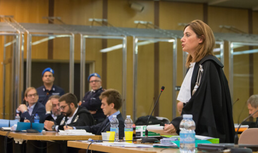 Ravenna 10/10/2017. FEMMINICIDIO GIULIA BALLESTRI. Iniziato Il Processo Che Vede Imputato Matteo Cagnoni Accusato Dell’ Omicidio Della Moflie Giuglia Ballestri.