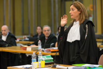 Ravenna 10/10/2017. FEMMINICIDIO GIULIA BALLESTRI. Iniziato Il Processo Che Vede Imputato Matteo Cagnoni Accusato Dell’ Omicidio Della Moflie Giuglia Ballestri.