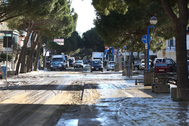 RAVENNA 09/02/2015. MALTEMPO SULLA COSTA RAVENNATE.