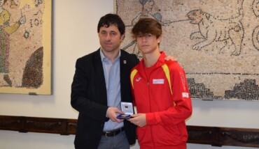 L'assessore Fagnani E L'atleta Cavina