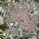 l’attuale area urbana di Ravenna vista dal satellite