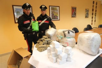 RAVENNA 20/11/2017. CARABINIERI, CONFERENZA PER MAXI SEQUESTRO DI DROGA