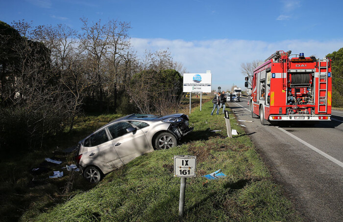 L'incidente del 3 gennaio sull'Adriatica