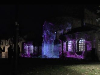 Il videomapping alla Basilica