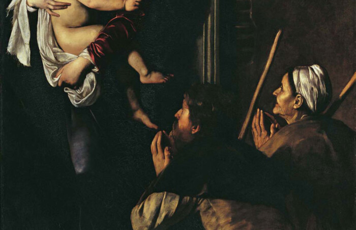 1 Caravaggio Madonna Dei Pellegrini RID Copia.