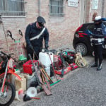 RAVENNA 24/02/2018. CARABINIERI DI SAVIO CONFERENZA STAMPA PER L’ ARRESTO DI 2 PERSONE E REFURTIVA RECUPERATA