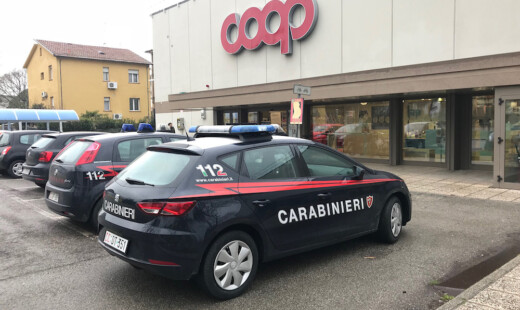 RAVENNA 20/02/2018. RAPINA ALLA COOP DI VIA AQUILEA