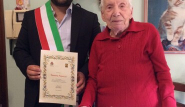 Tamara Penazzi con il sindaco Ranalli