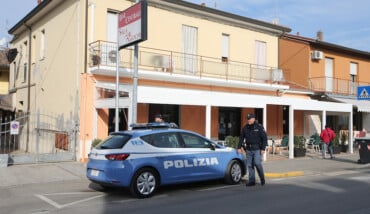 RAVENNA 16/02/2018. QUESTURA DI RAVENNA. LA POLIZIA CHIUDE IL BAR CENTRALE DI PORTO FUORI