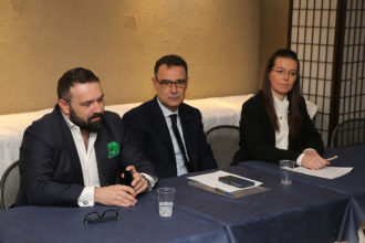 RAVENNA 03/02/2018. PINI PRESENTA ALBERGHINI E GARDIN CANDIDATI DELLA LEGA NORD ALLE POLITICHE 2018.