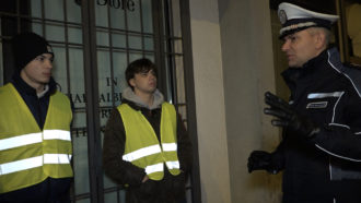 Andrea Giacomini con i ragazzi