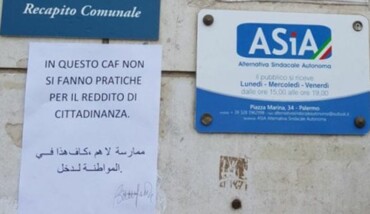 Cartello Asia Reddito Cittadinanza