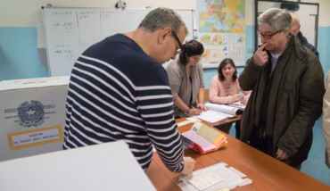 RAVENNA 04/03/2018. ELEZIONI POLITICHE 2018. Il Voto Dell’ Ex Presidente Della Regione Emilia Romagna Vasco Errani Ora Candidato Per Liberi E Uguali.