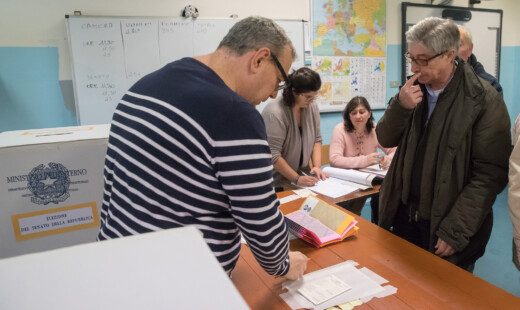 RAVENNA 04/03/2018. ELEZIONI POLITICHE 2018. Il Voto Dell’ Ex Presidente Della Regione Emilia Romagna Vasco Errani Ora Candidato Per Liberi E Uguali.
