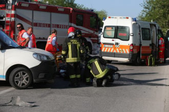 RAVENNA 25/04/18. INCIDENTE SU VIA TRIESTE