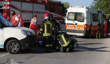 RAVENNA 25/04/18. INCIDENTE SU VIA TRIESTE